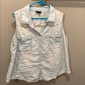 Light Blue Jean Dress Tank